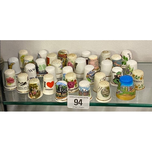 94 - Large collection of thimbles