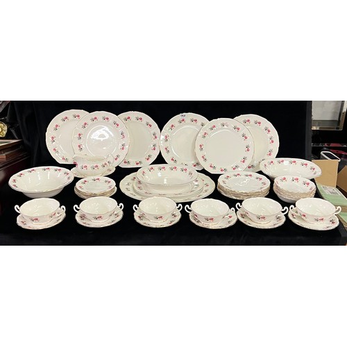 189P - Mayfair Bone china Large Dinner/soup set - 43 pieces