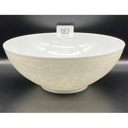 187 - Paper thin China oriental bowl stamped Jin Jing