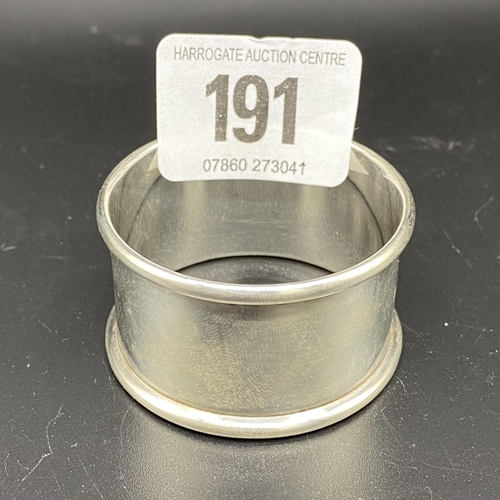 191 - Hallmarked Silver Napkin Ring 13.22g