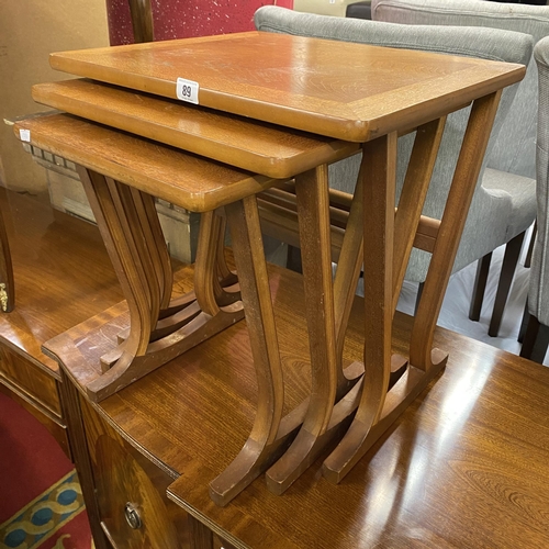 89 - Teak 1970’s nest of three tables