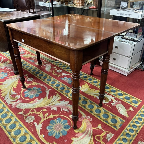 94 - Victorian mahogany flip top card table