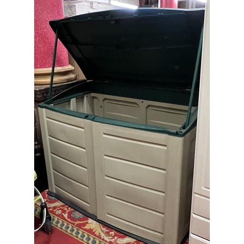 13 - Double door lift up lid garden storage shed