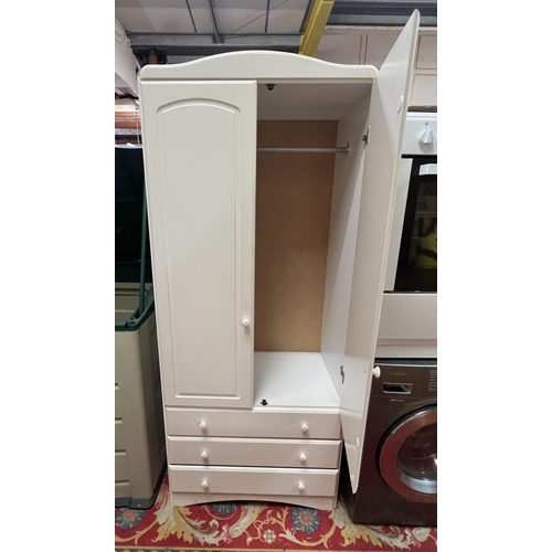 14 - Triple drawer double door wardrobe