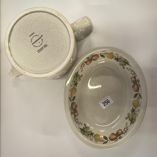 256 - Wedgwood teapot and dish “Quince Pattern “