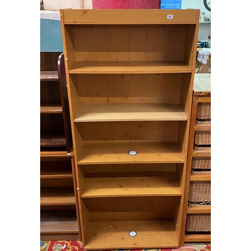 49 - Pine bookcase