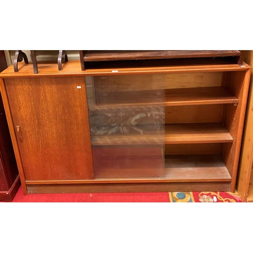 51 - Teak sliding door cupboard