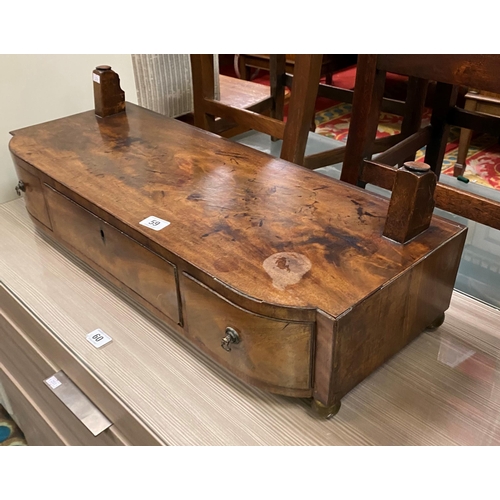 59 - Walnut dressing table top