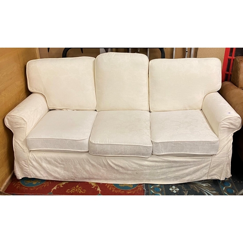 78 - Three seater floral pattern settee