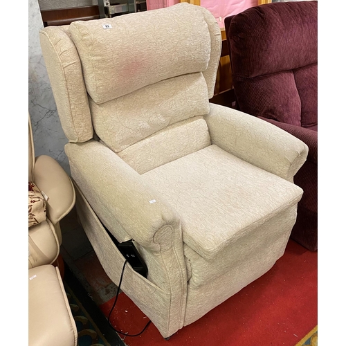 83 - Floral pattern Electric reclining armchair