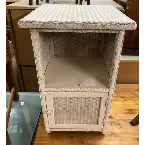 90 - Wicker bathroom cabinet