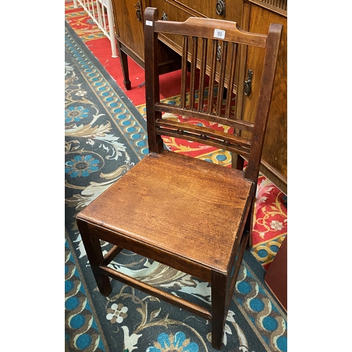 93 - Period oak chair