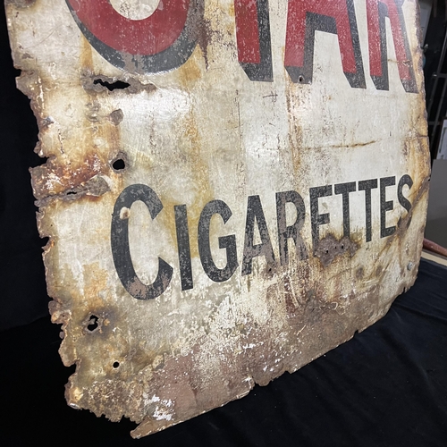 110 - Extremely large vintage enamel advertising sign for Will’s ‘Star’ cigarettes