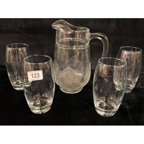 123 - Glass water set