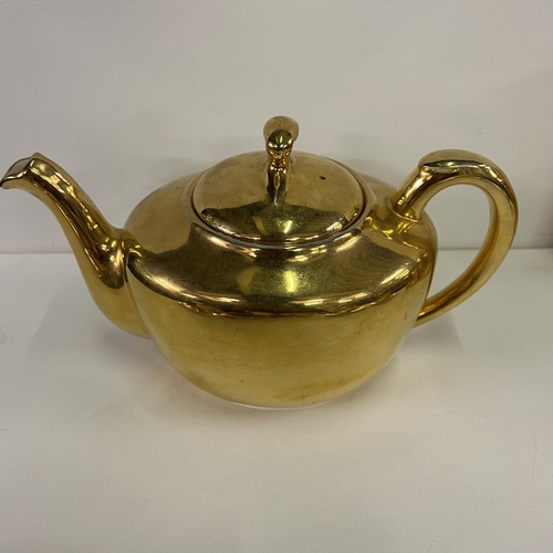 155 - Royal Worcester “Flameproof “ 24ct gold plated tea/coffee service. Circa 1950s