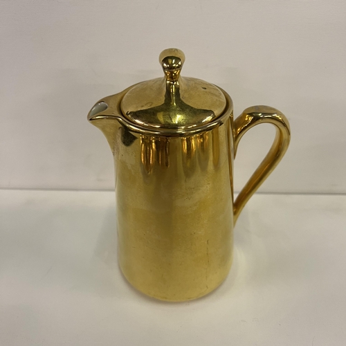 155 - Royal Worcester “Flameproof “ 24ct gold plated tea/coffee service. Circa 1950s