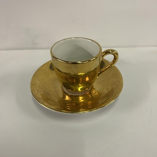 155 - Royal Worcester “Flameproof “ 24ct gold plated tea/coffee service. Circa 1950s