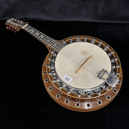 167 - Windsor Banjo Mandolin Model 1 Patent no 308900 in original crocodile pattern  case in fantastic con... 