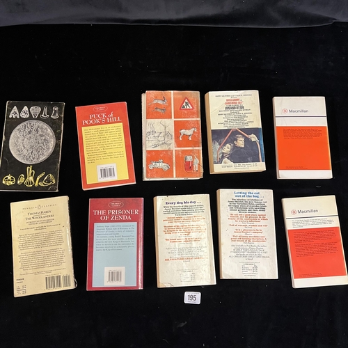 195 - Early books by Rudyard Kipling and Ian Fleming circa 1950s