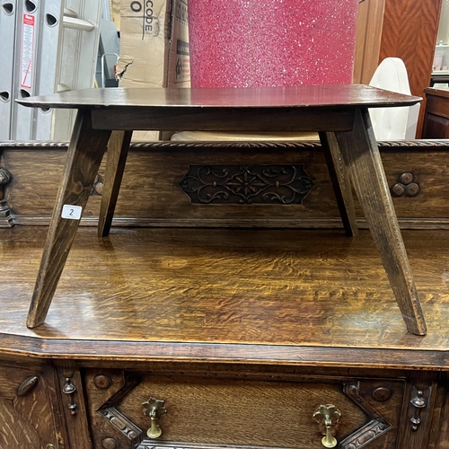 2 - 1970’s oak coffee table