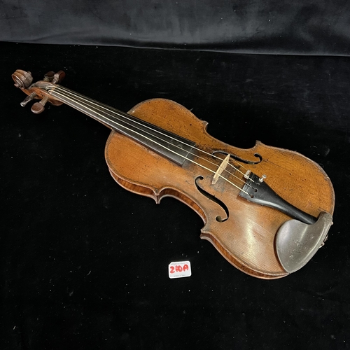 210A - George III Violin by Joannes Georgius Thir.Fecit Viennae Anno circa 1776 with case and bow