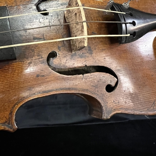 210A - George III Violin by Joannes Georgius Thir.Fecit Viennae Anno circa 1776 with case and bow