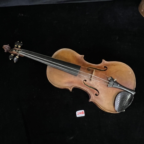 210B - Victorian Violin by Riccardo Antoniazzi Cremonese fece in Milano L`anno Dated 1896 in wooden case an... 