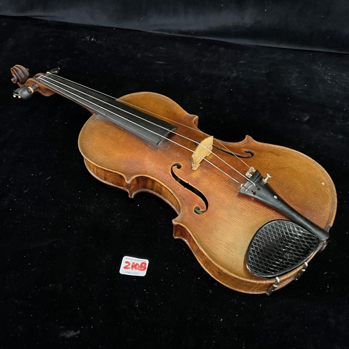 210B - Victorian Violin by Riccardo Antoniazzi Cremonese fece in Milano L`anno Dated 1896 in wooden case an... 