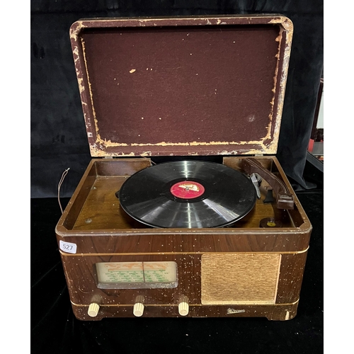 527 - 1930s G Marconi radio gramophone with Bakelite fittings