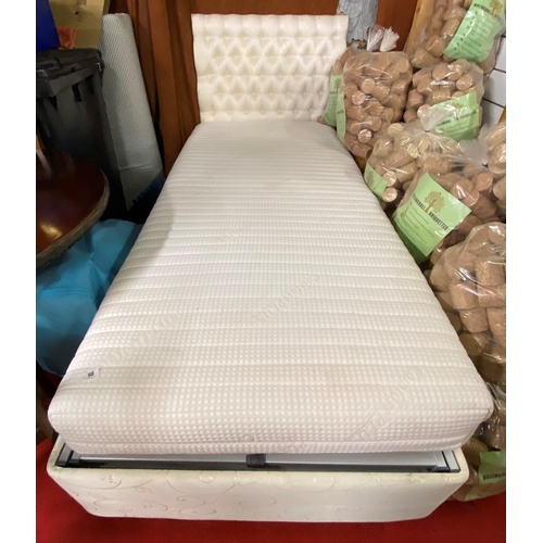 98 - Comfort plus electric single bed complete with memory foam mattress