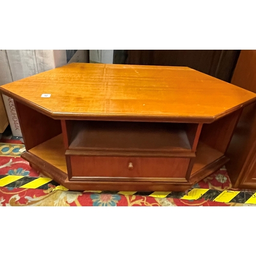 12 - Teak cabinet with single drawer