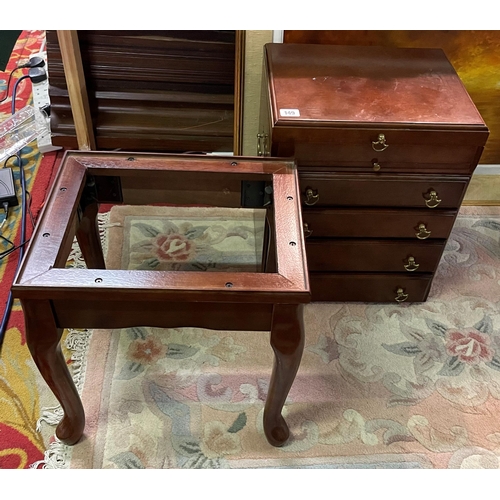 149 - Campaigne cutlery chest containing Sheffield plate cutlery with brass fittings in mahogany