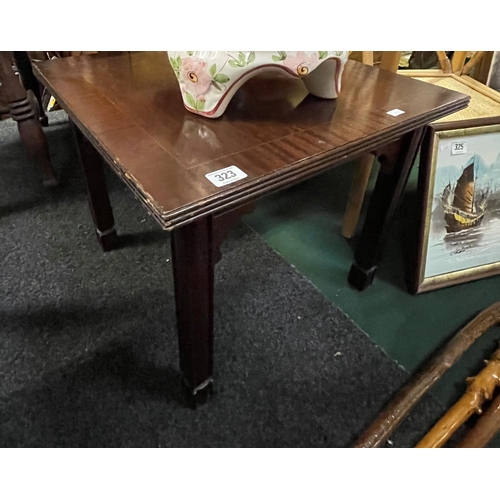 323 - Mahogany inlaid side table