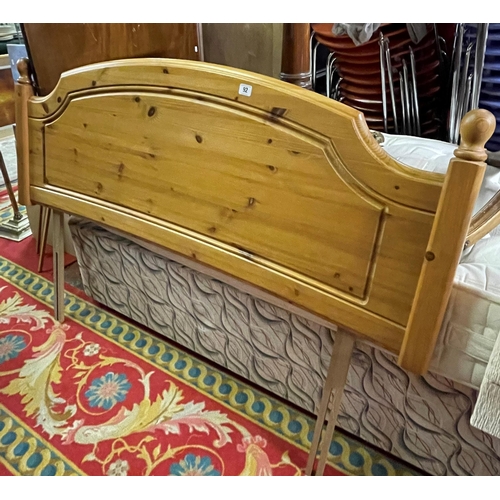 92 - Pine double headboard