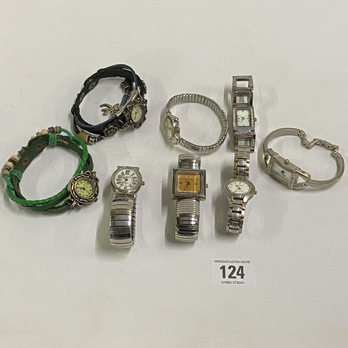 124 - 8 ladies cocktail watches - All working