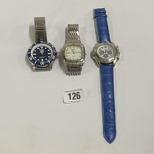 126 - 3 gents watches