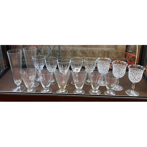 141 - Large selection of glasses