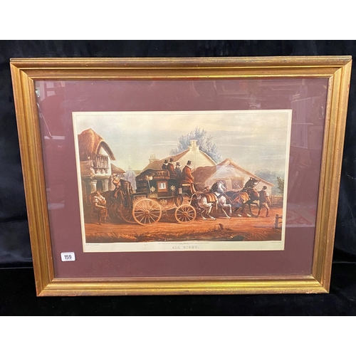 159 - Antique coloured print titled “All right “ by C.C.Henderson