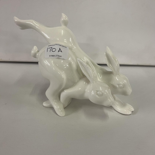 170A - Royal Doulton Images of Nature Hares. Titled Running Free Reg No HN3896