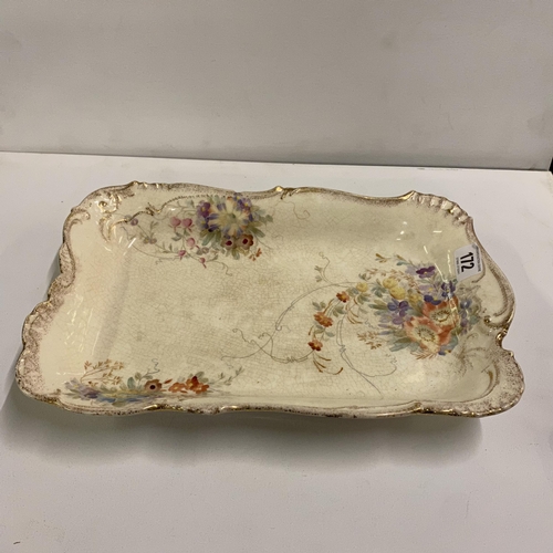 172 - Georgian dish dated and stamped 1755