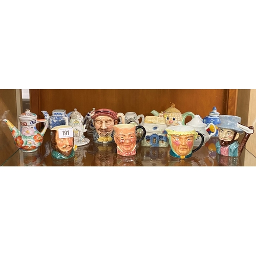 Miniature Toby Jugs and Teapots