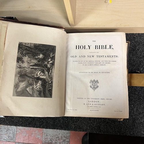 209 - Victorian Leather and Brass Bible with gilded pages and lock