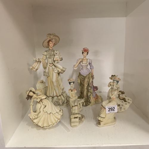 292 - Selection of figures including Regency and Leonardo collection