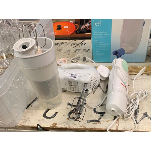 330 - Selection of mixer accessories