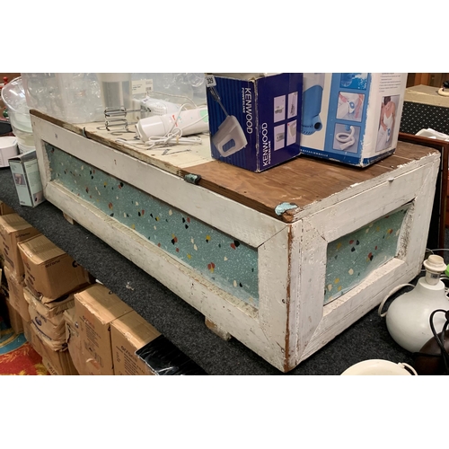 331 - Large vintage blanket box/trunk