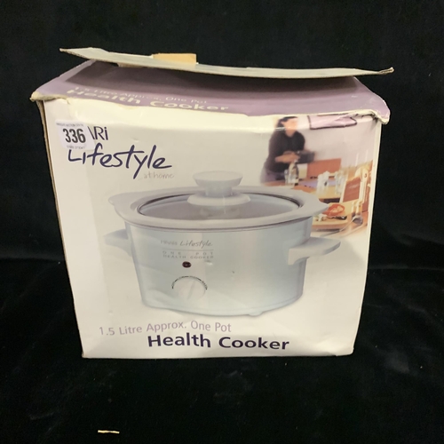 336 - 1.5ltr health cooker in original box