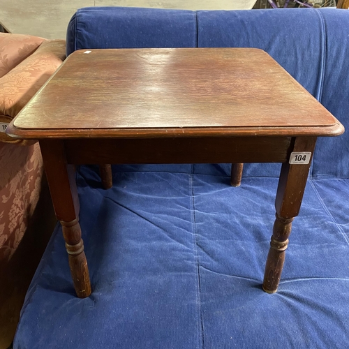 104 - Mahogany side table