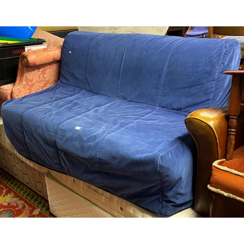 105 - As new sofa bed with cover