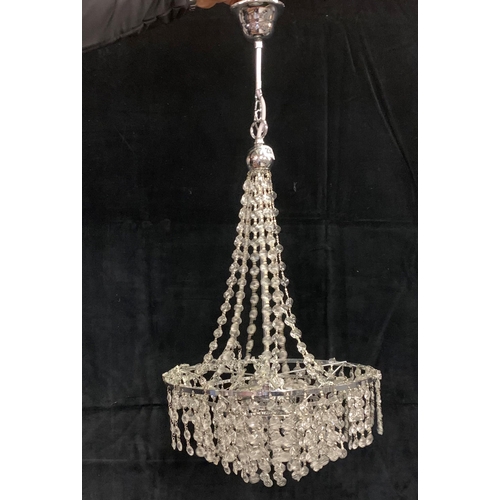 238 - Crystal drop chandelier