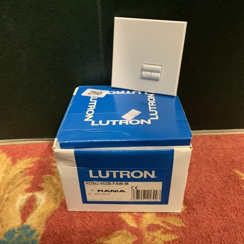 250 - Lutron single dimmer with accessory